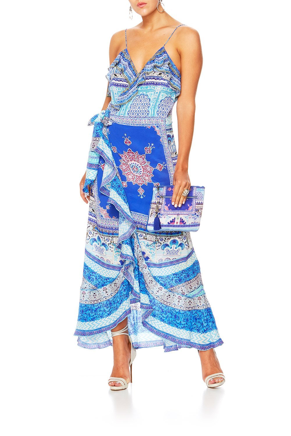 STRENGTH IN RAYS DRESS W FRILL & LONG BACK