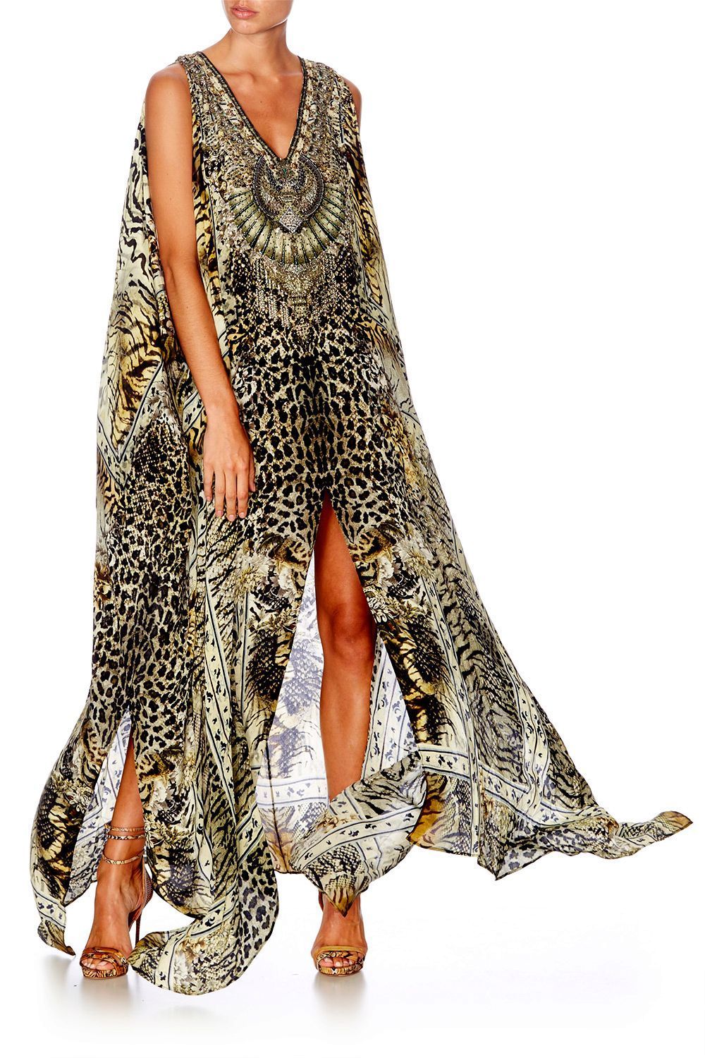 SPIRIT ANIMAL SPLIT FRONT & SLEEVE KAFTAN