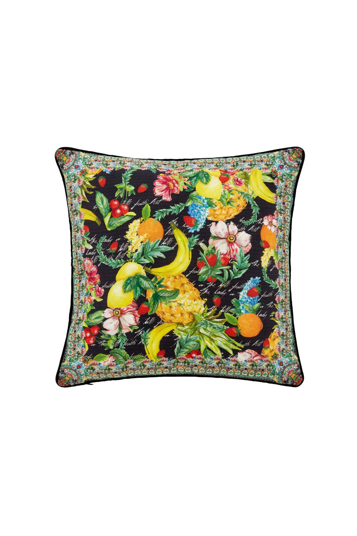 THERES NO PLACE LIKE RIO SMALL SQUARE CUSHION