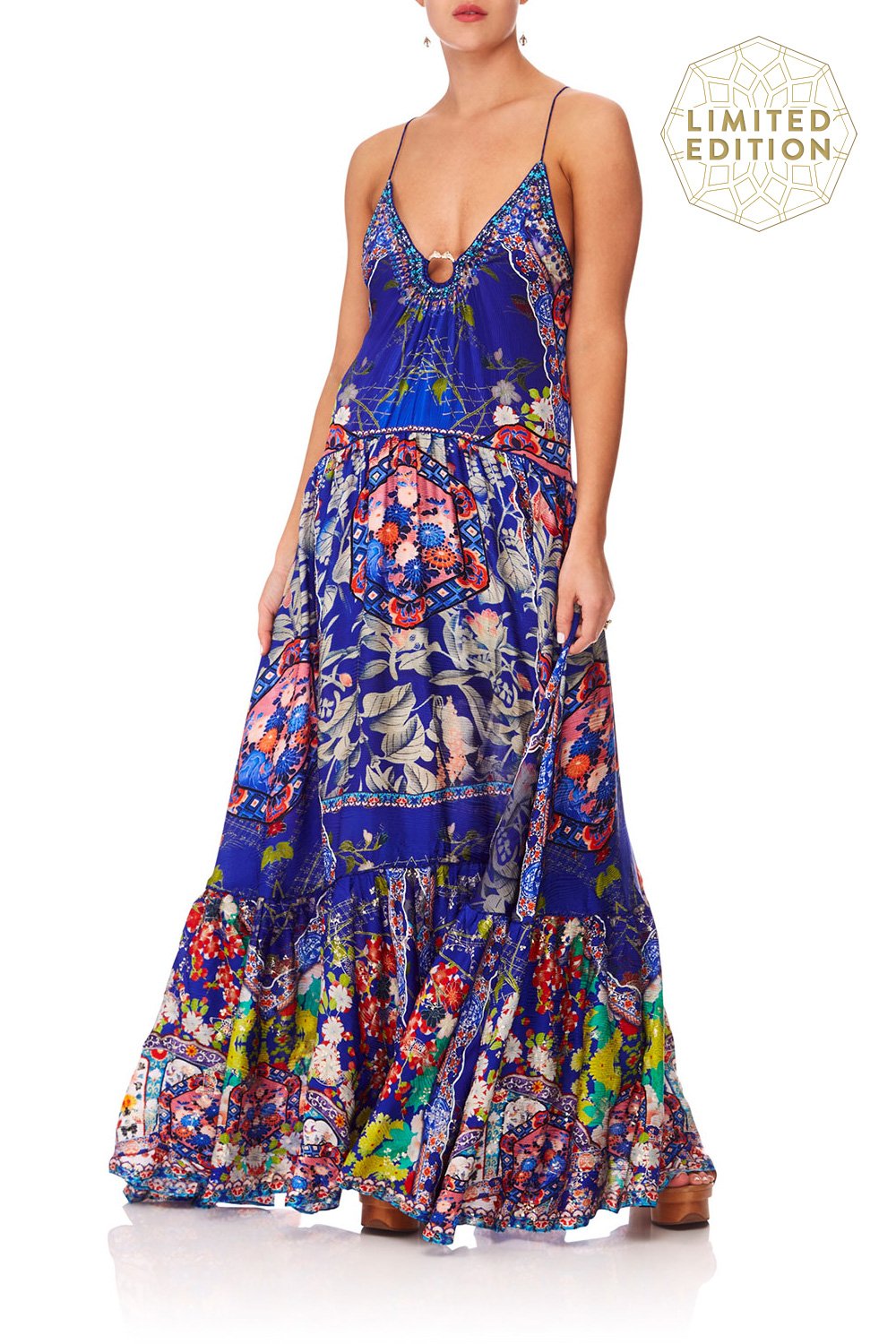 CAMILLA SATURN SISTER U-RING MAXI DRESS