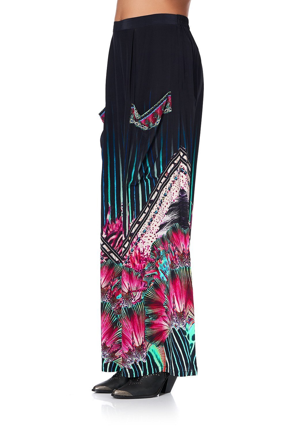 WIDE LEG TROUSER WITH FRONT POCKETS RAINBOW EYES