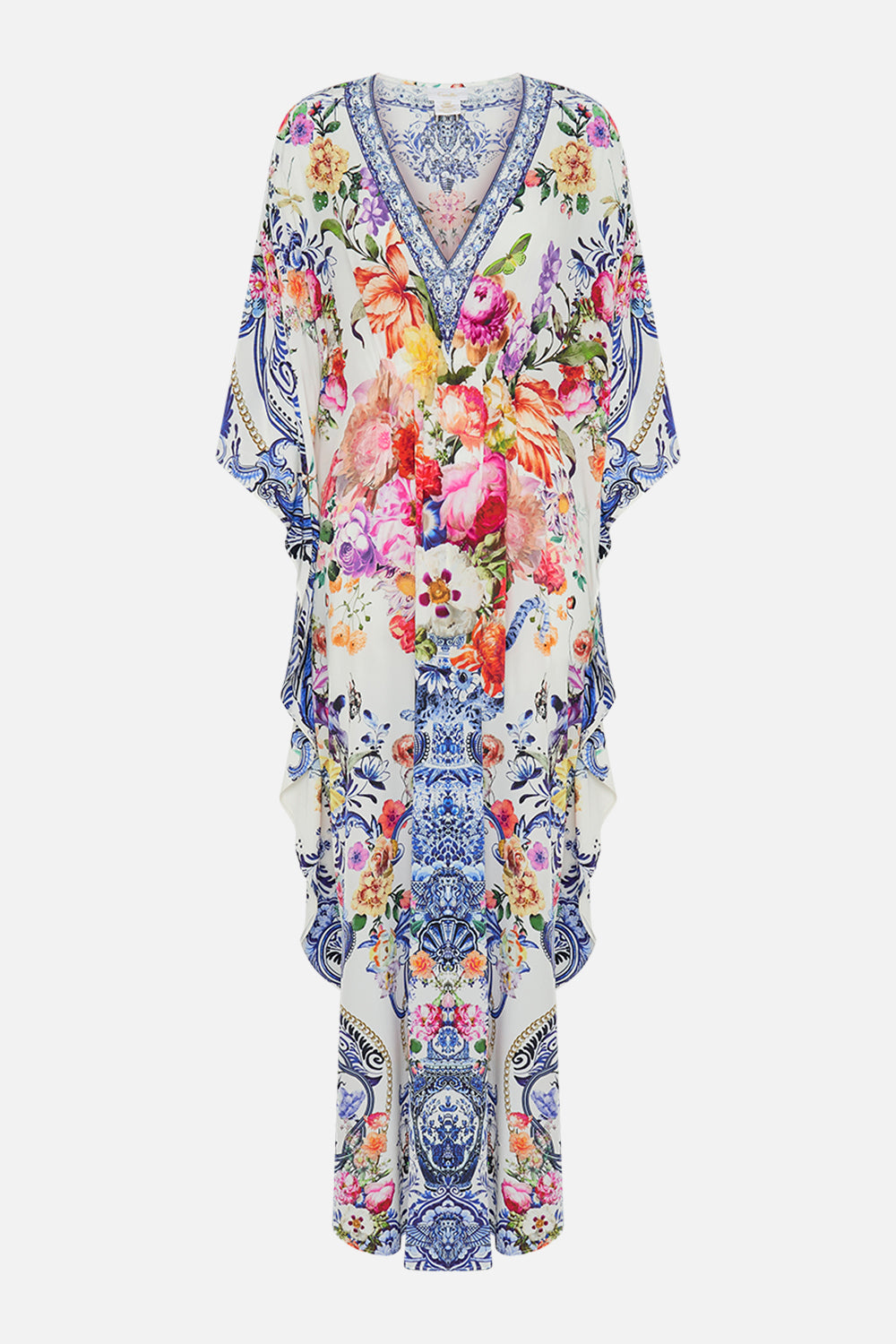 CAMILLA silk kaftan in Dutch Is Life print