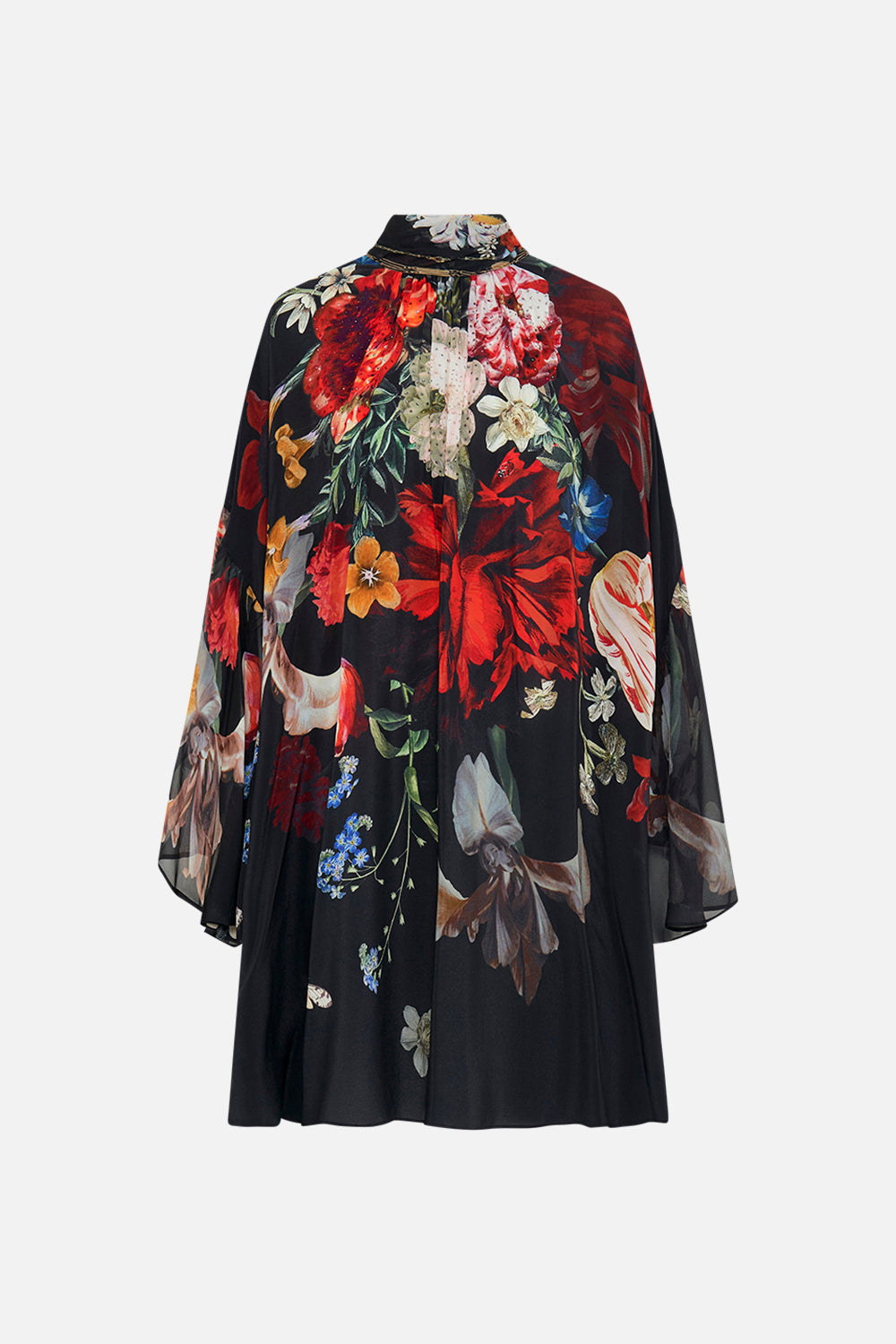 CAMILLA high neck dress in A Still Life print