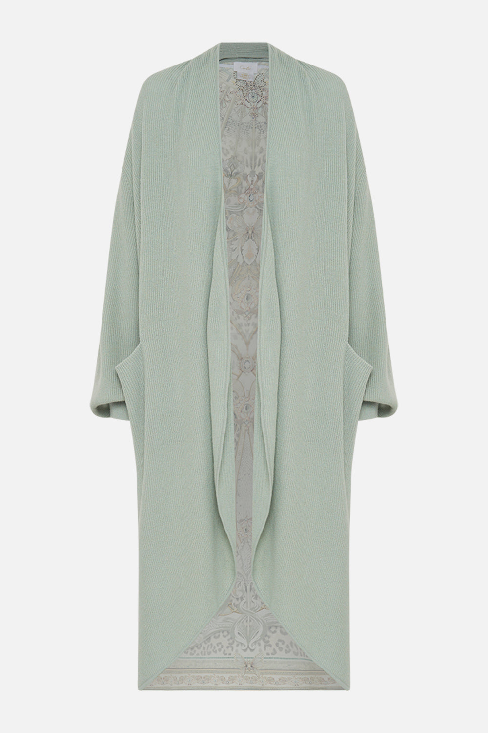 CAMILLA wool cashmere knit in Looking Glass Houses print