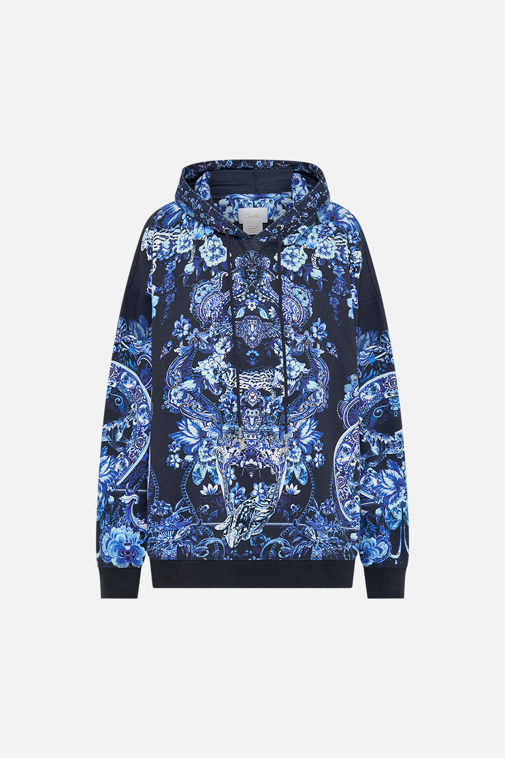 CAMILLA printed hoodie in Delft Dynasty print