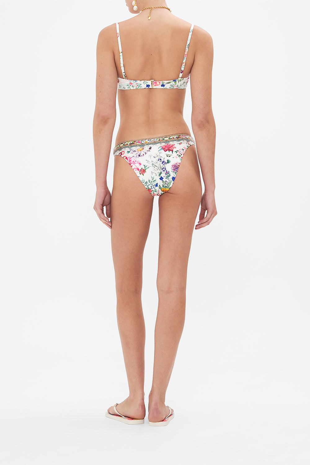 CAMILLA bikini bottoms in Plumes and Parterres print