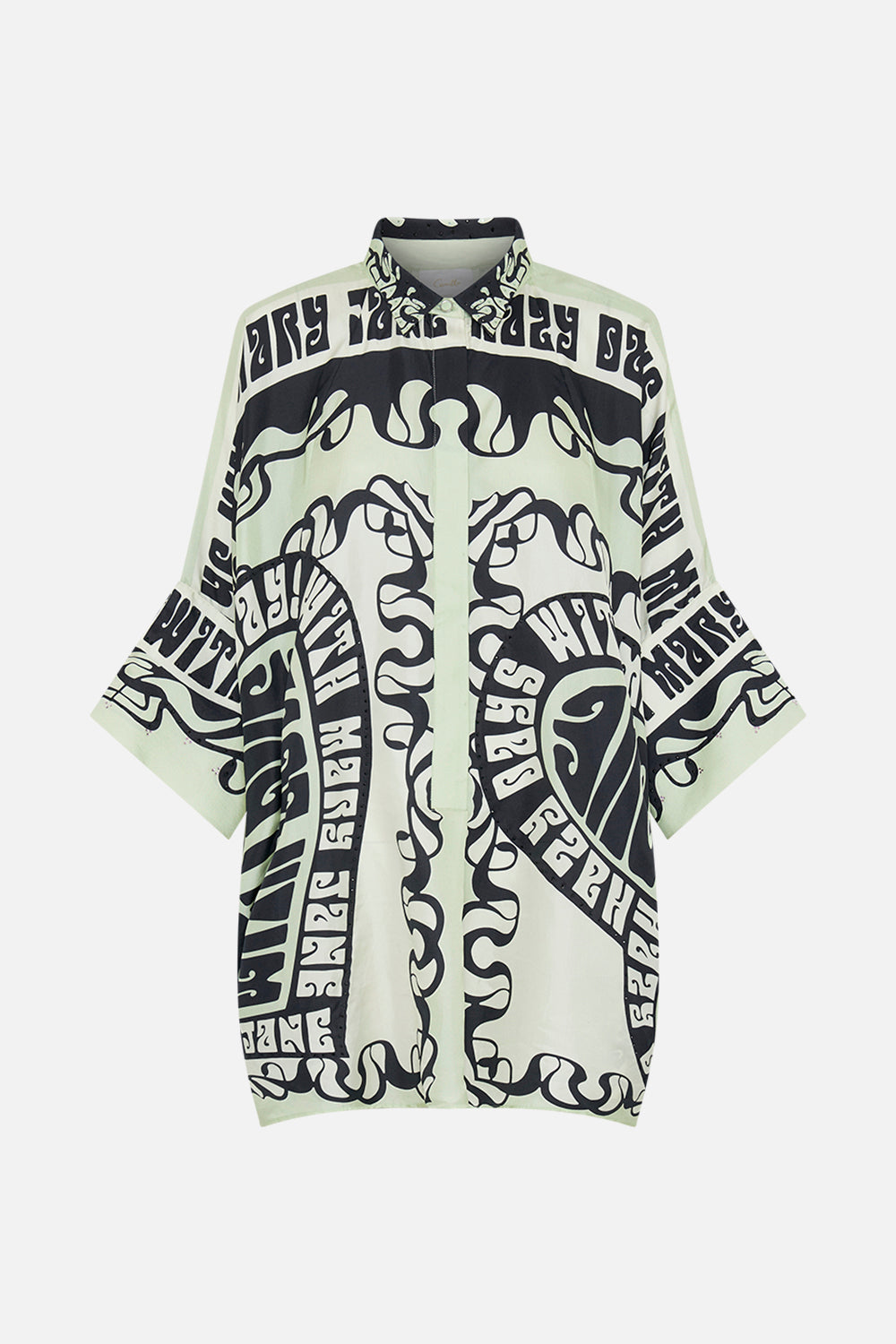 CAMILLA silk shirt in Double Dutch print