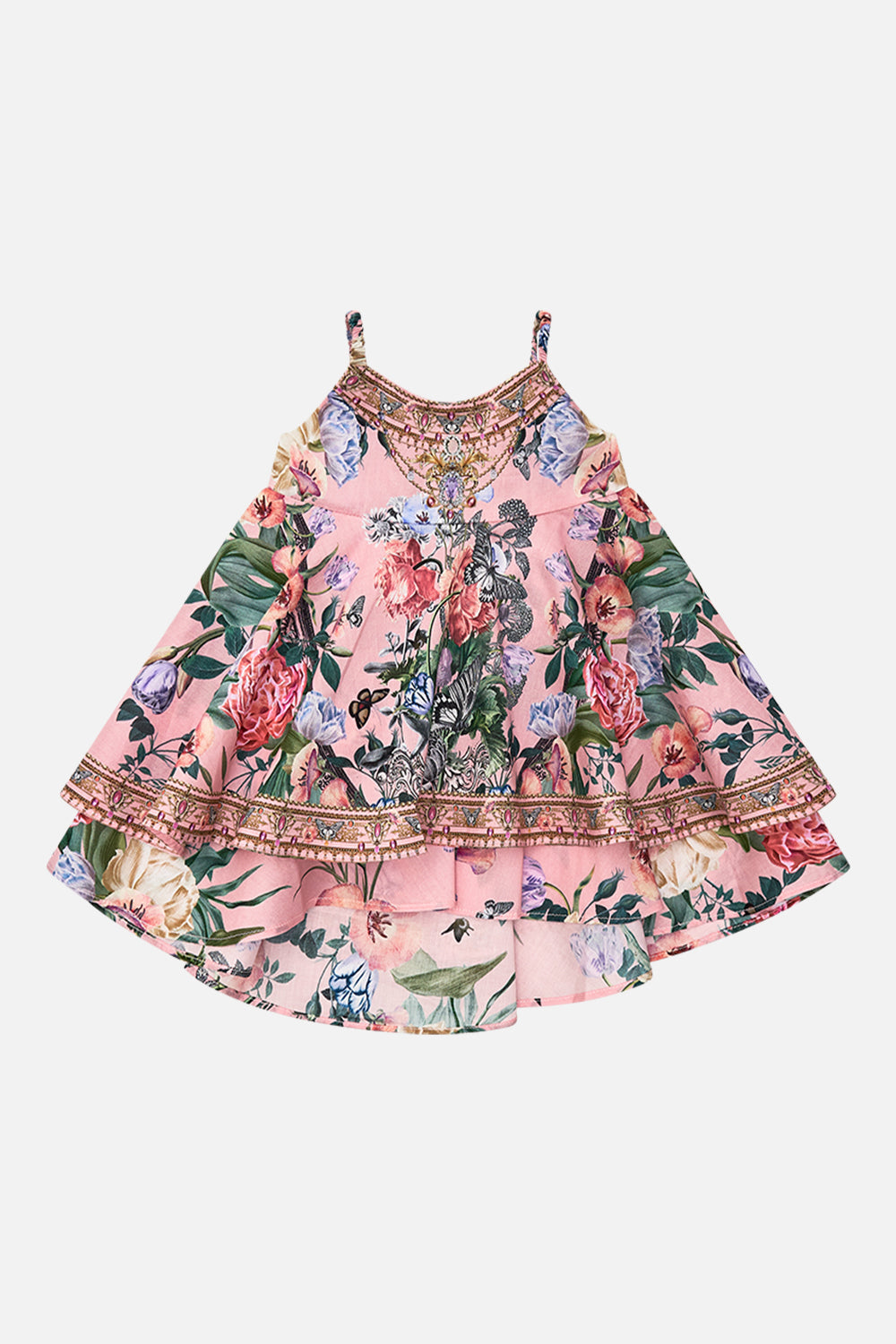 Milla by CAMILLA floral babies ruffle hem dress in Woodblock Wonder
