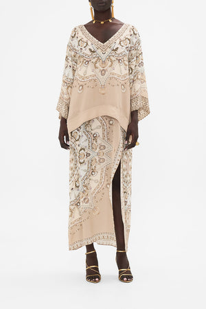 OVERLAY KAFTAN WITH SPLIT FRONT GROTTO GODDESS