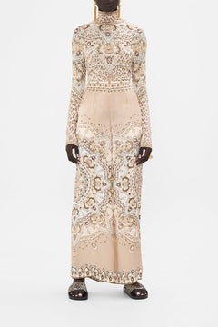 CAMILLA Blush Straight Leg Relaxed Trouser in Grotto Goddess