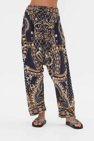 CAMILLA Jersey draped pant in Dance With The Duke print