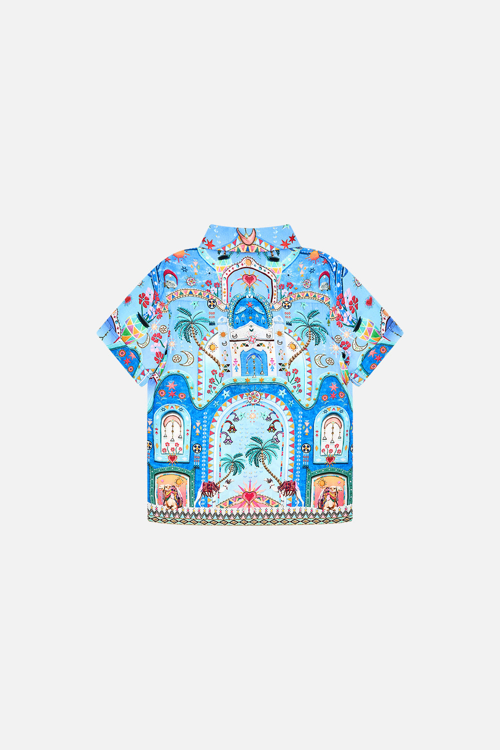 BOYS SHORT SLEEVE SHIRT 4-10 A PAINTED VILLAGE
