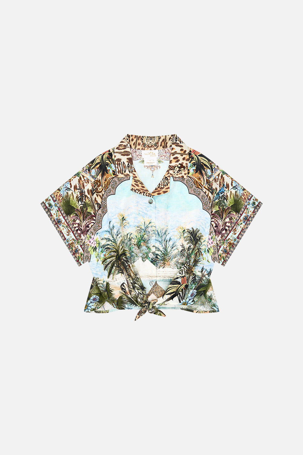 The CAMILLA PYJAMA SHIRT CALL ME CLEOPATRA in our  print.