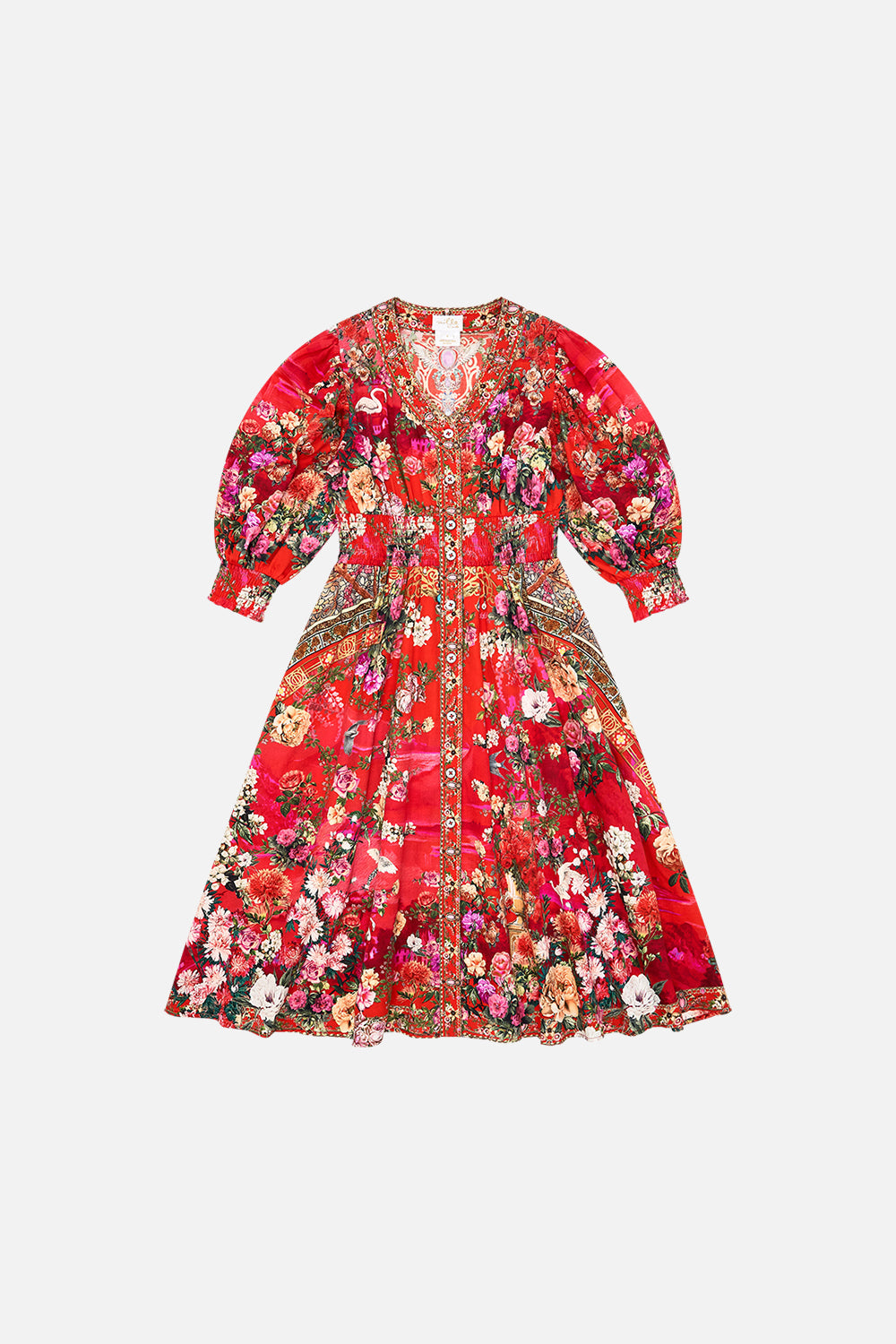 Milla By CAMILLA Shirred Waist Mazi Dress 4-10 in Sweet Home Alexandria print. 