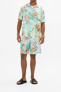 CAMILLA Oversized button through SS shirt in The jewellery museum print.