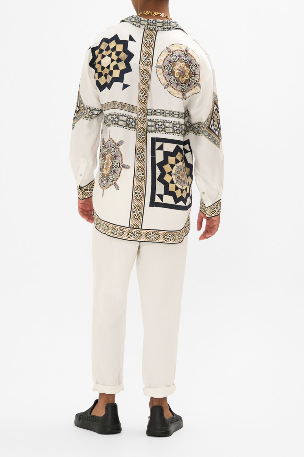 CAMILLA Oversized Shirt in Make Me Your Mosaic Print