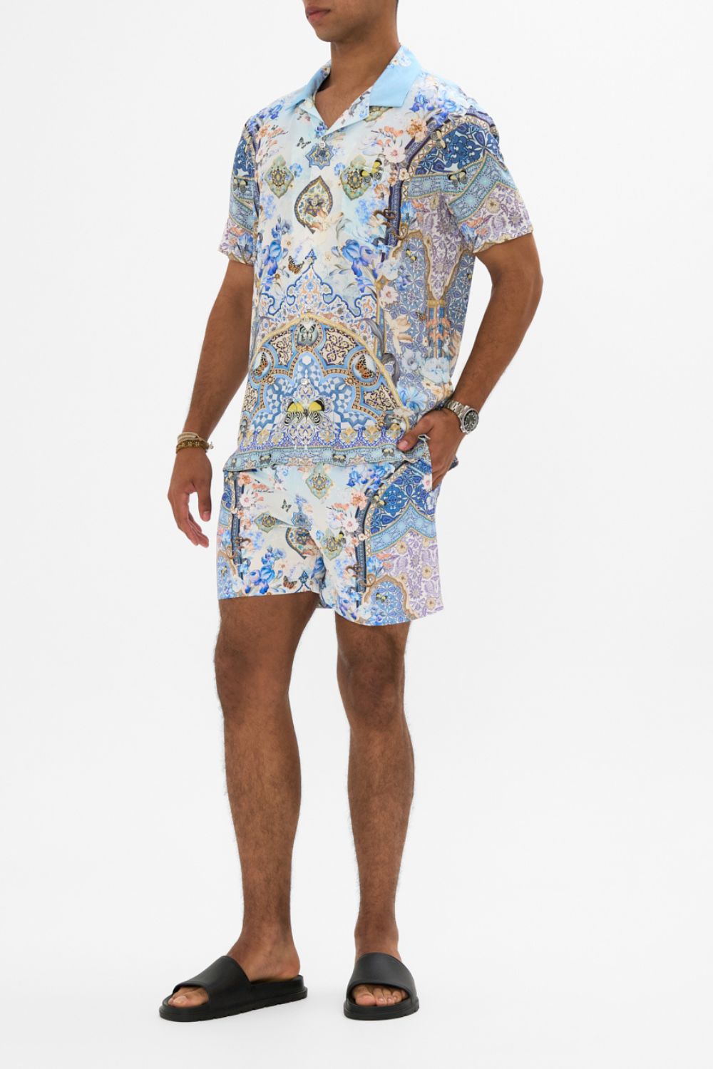 SHORT SLEEVE CAMP COLLARED SHIRT AL MANIAL PALACE MEMOIRS