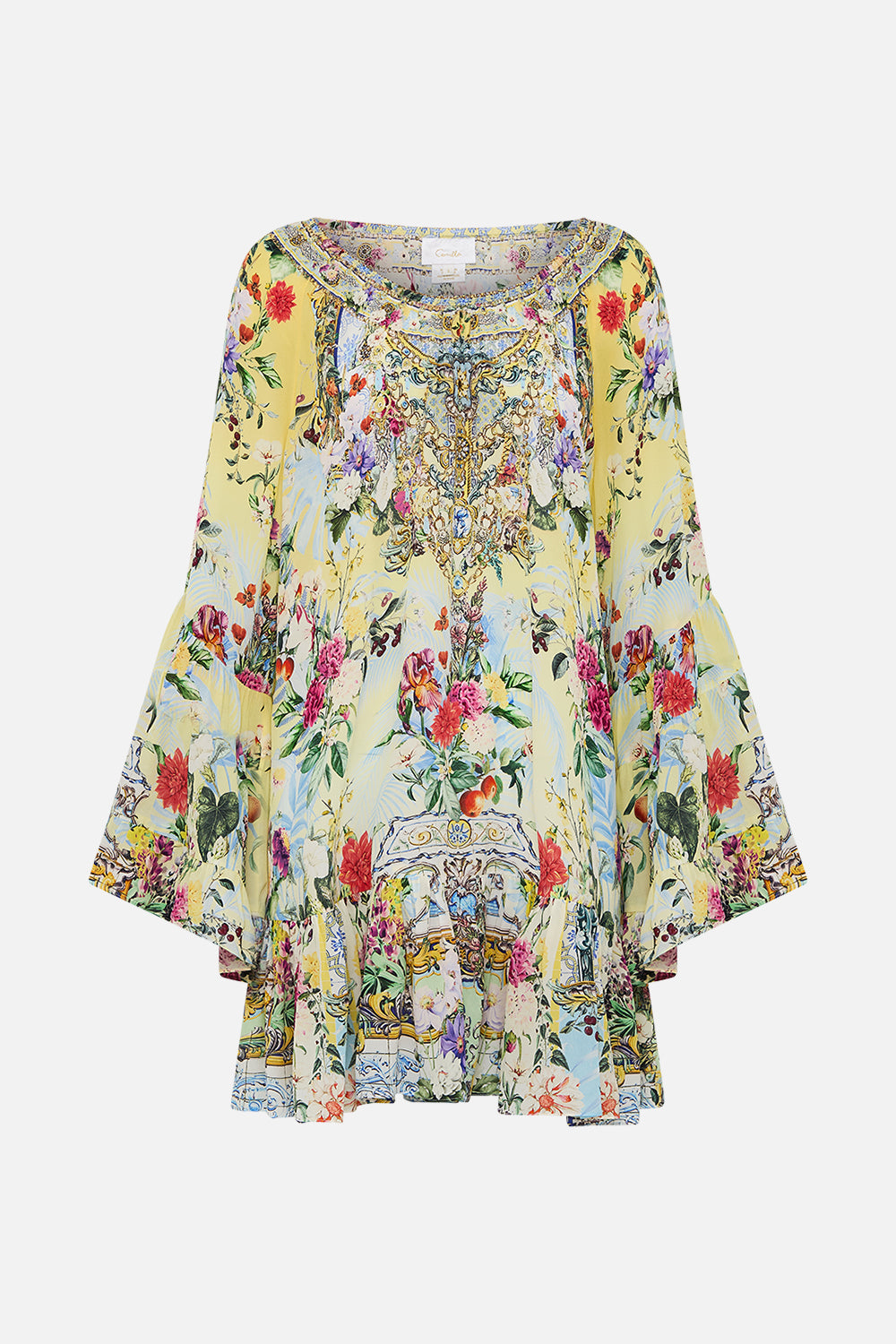 A LINE FRILL DRESS FLOR FANTÁSTICA