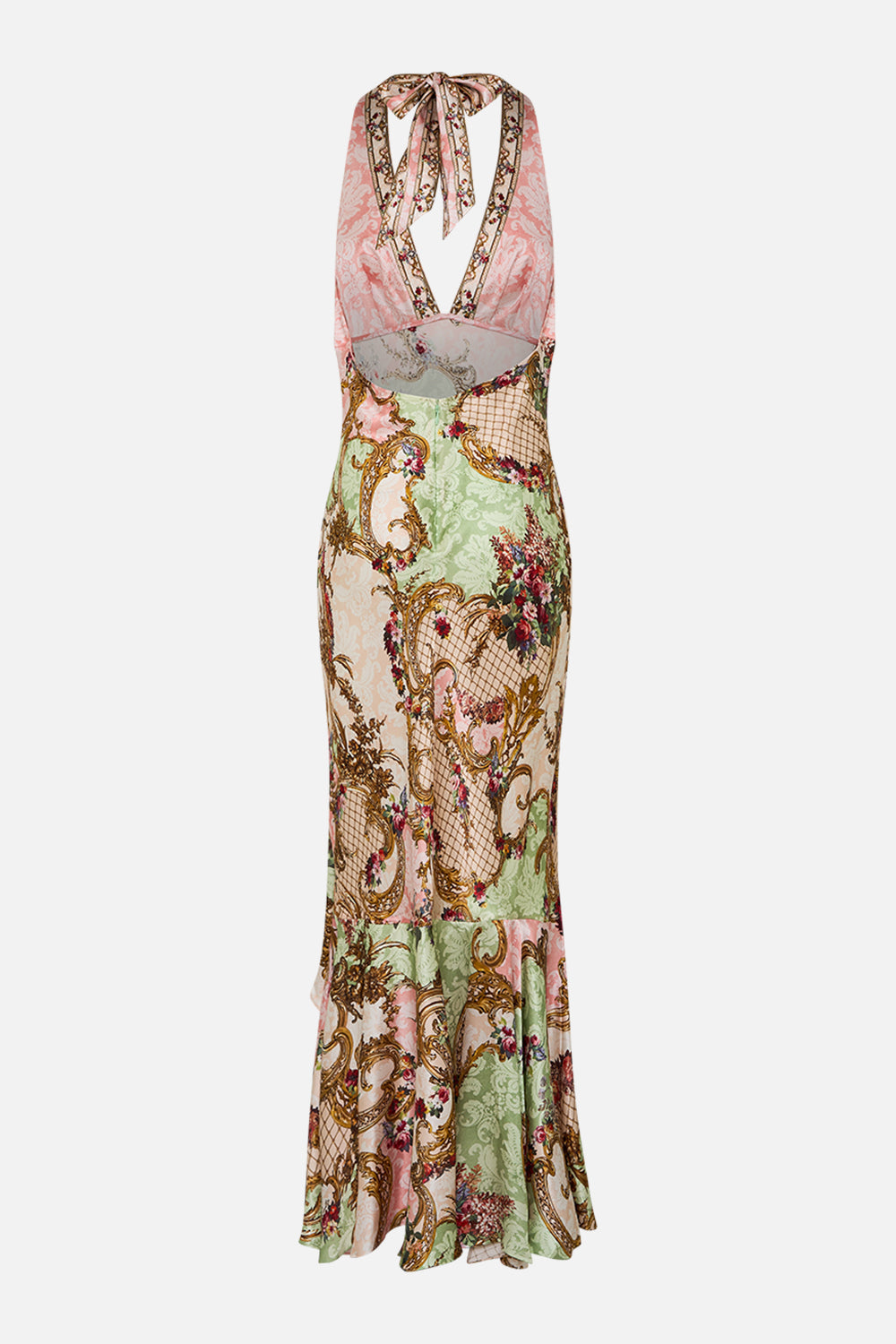 The CAMILLA WAIST TIE SHIRT DRESS ARCHES OF AMOR in our  print.