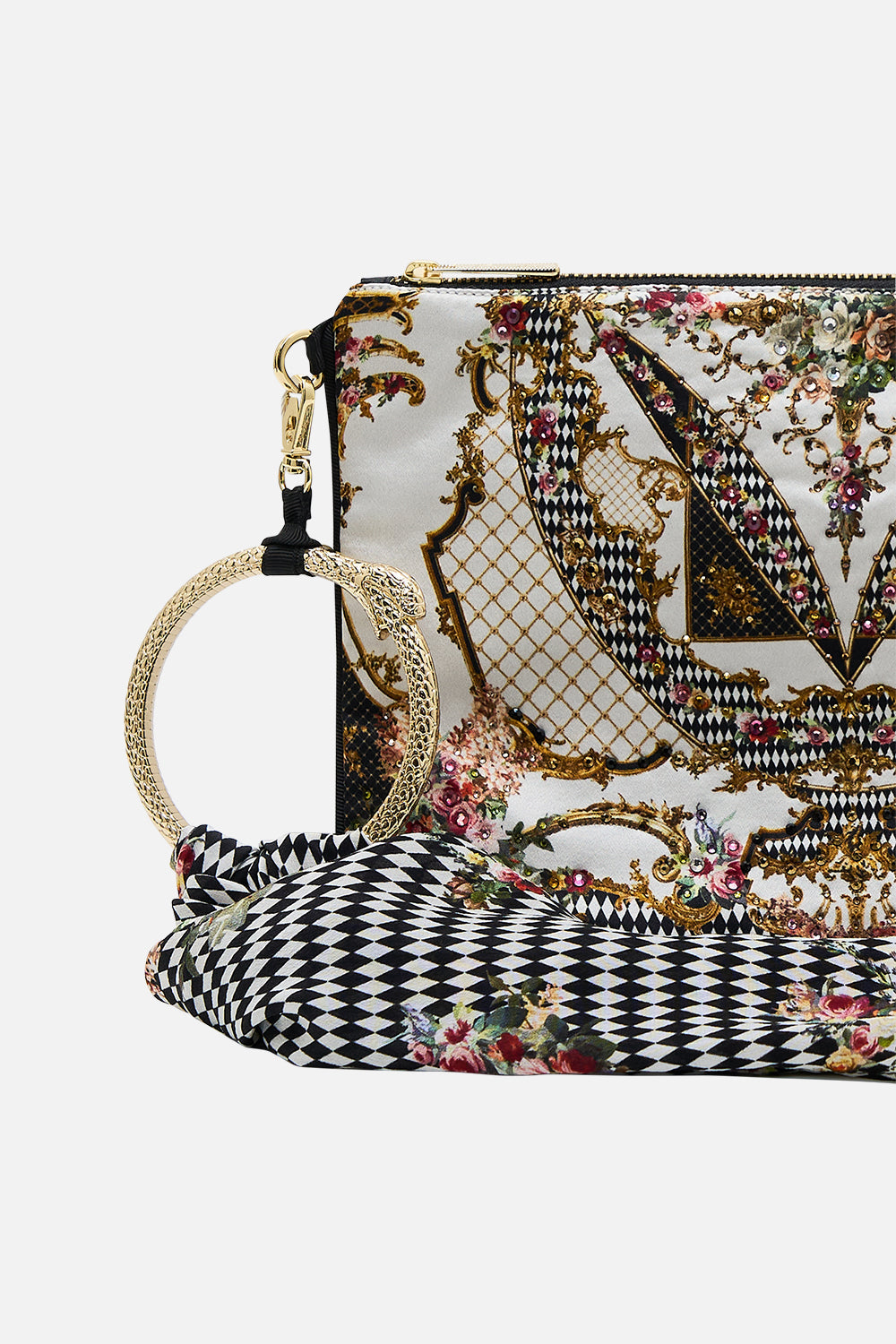 RING SCARF CLUTCH ROCOCO GLOW