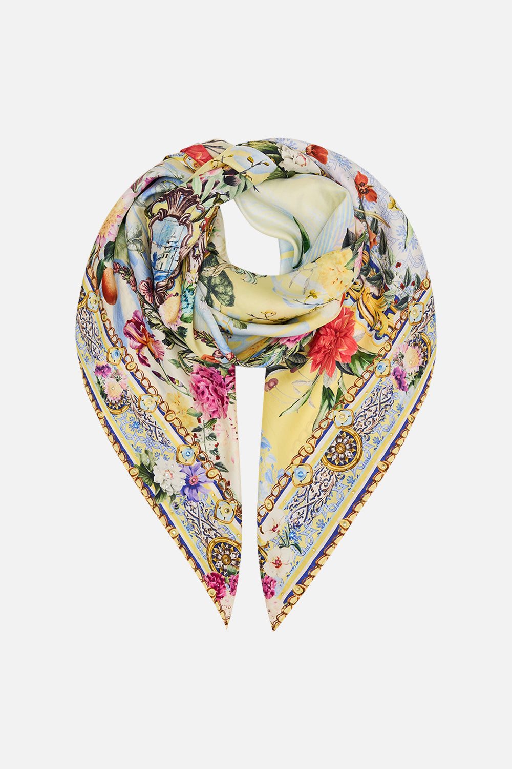 LARGE SQUARE SCARF FLOR FANTÁSTICA