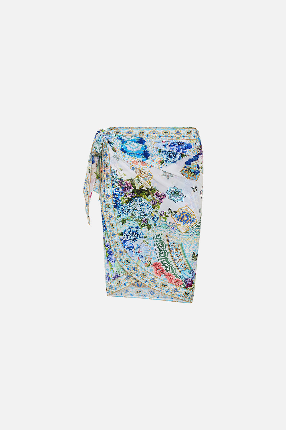 The CAMILLA SLIM FIT ROUND NECK T-SHIRT READY FOR MY WELCOME DRINK in our  print.