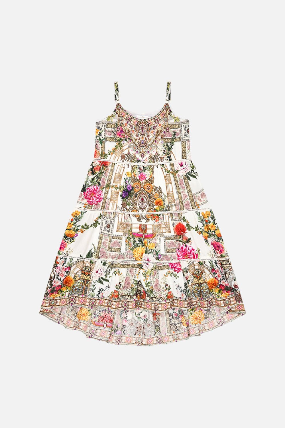 Milla By CAMILLA Kids high low hem dress in Egyptian rose print.