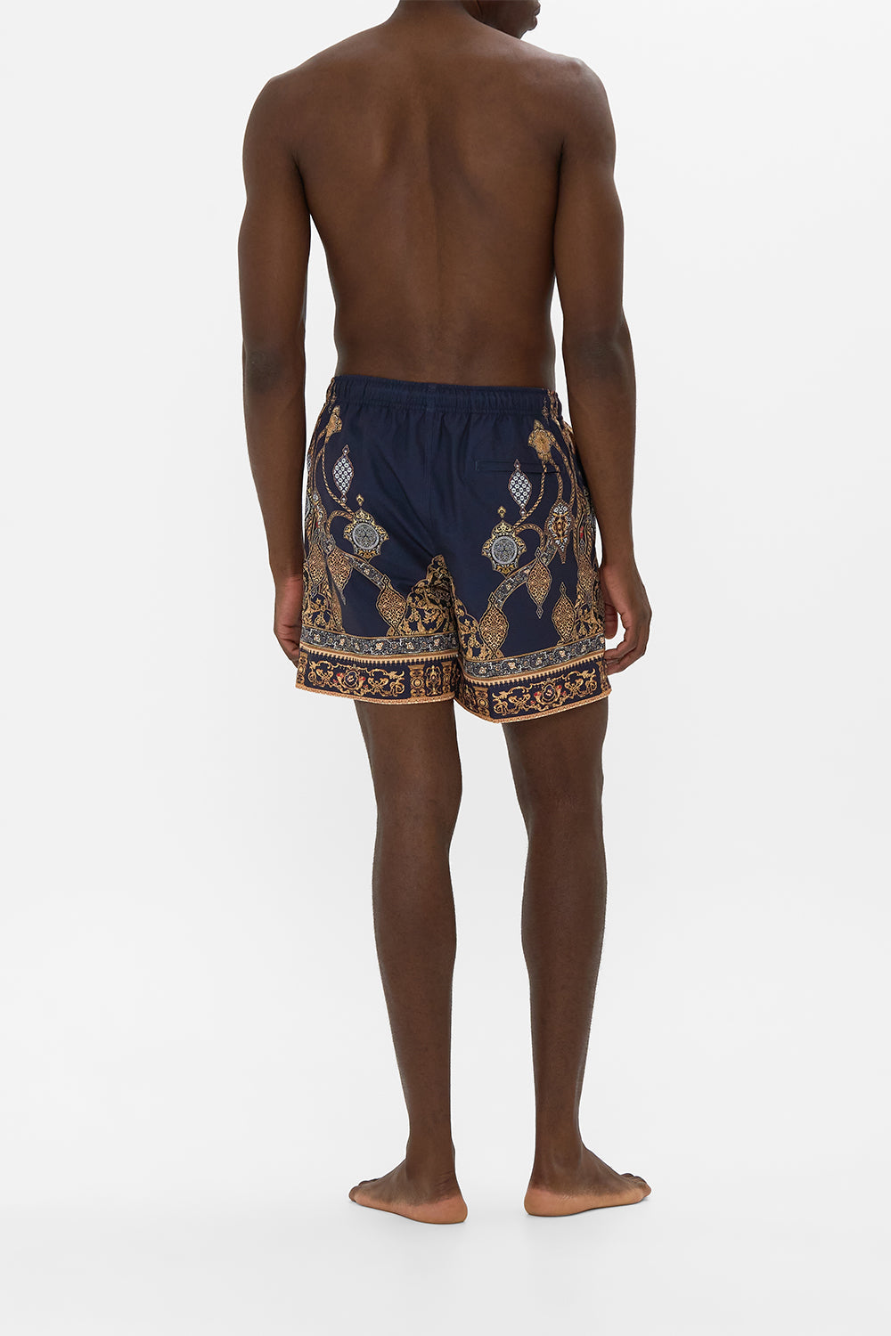 The CAMILLA ONE SHOULDER SHORT KAFTAN TILES OF TÜRKIYE in our  print.