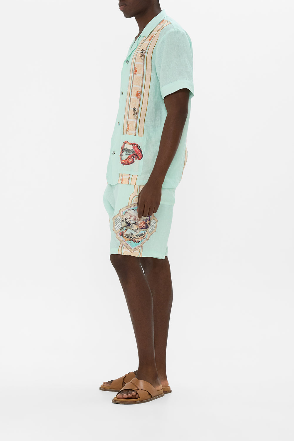 SHORT SLEEVE CABANA SHIRT WITH LOVE FROM TÜRKIYE