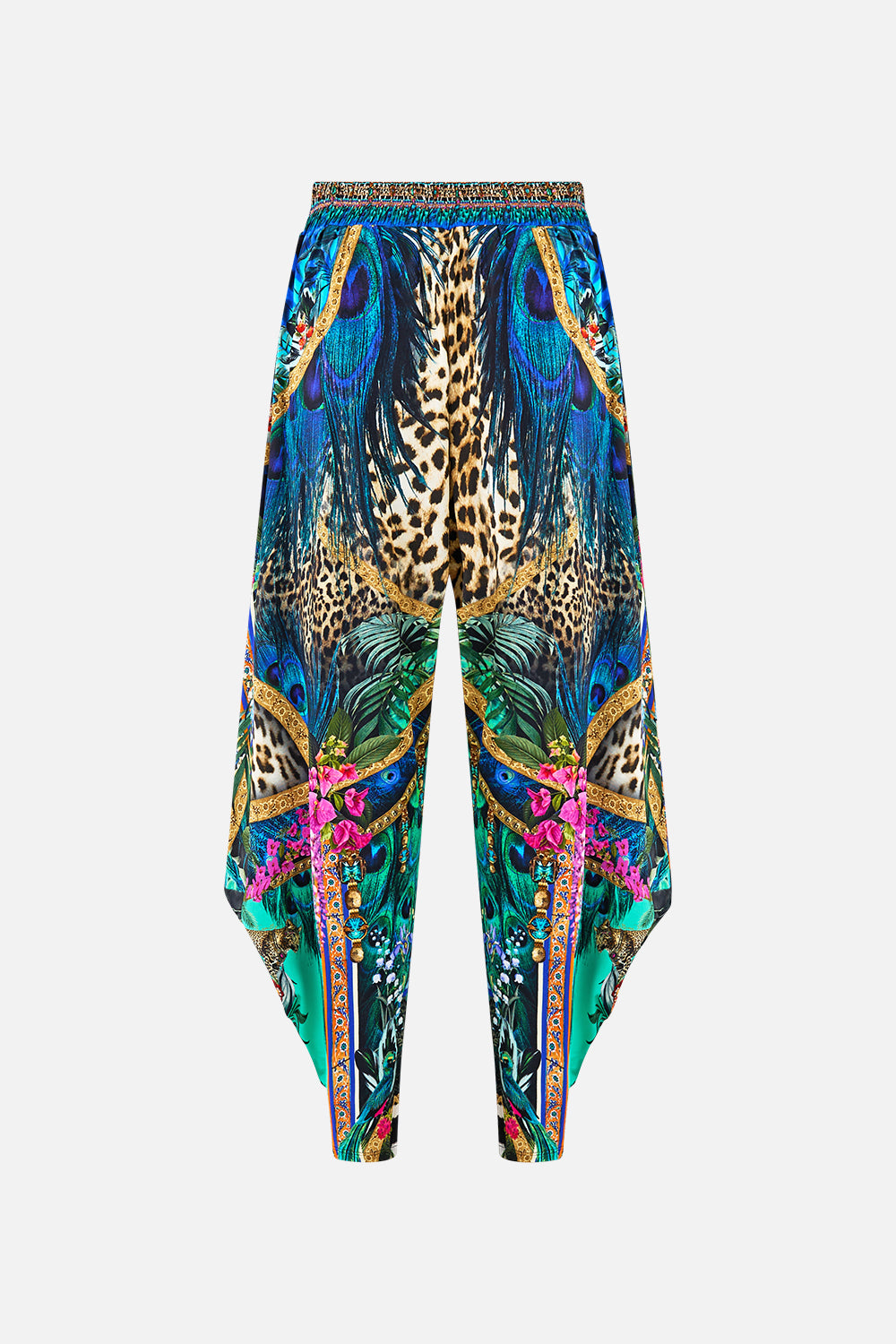 The CAMILLA SHORT WAISTED DRESS MIDSUMMER MOSAICS in our  print.