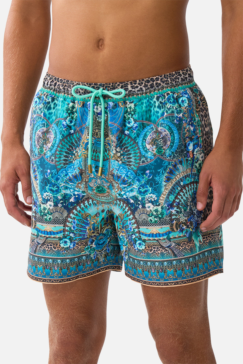 The CAMILLA GATHER WAIST SHORT DRESS MAGIC OF THE MERCADO in our  print.