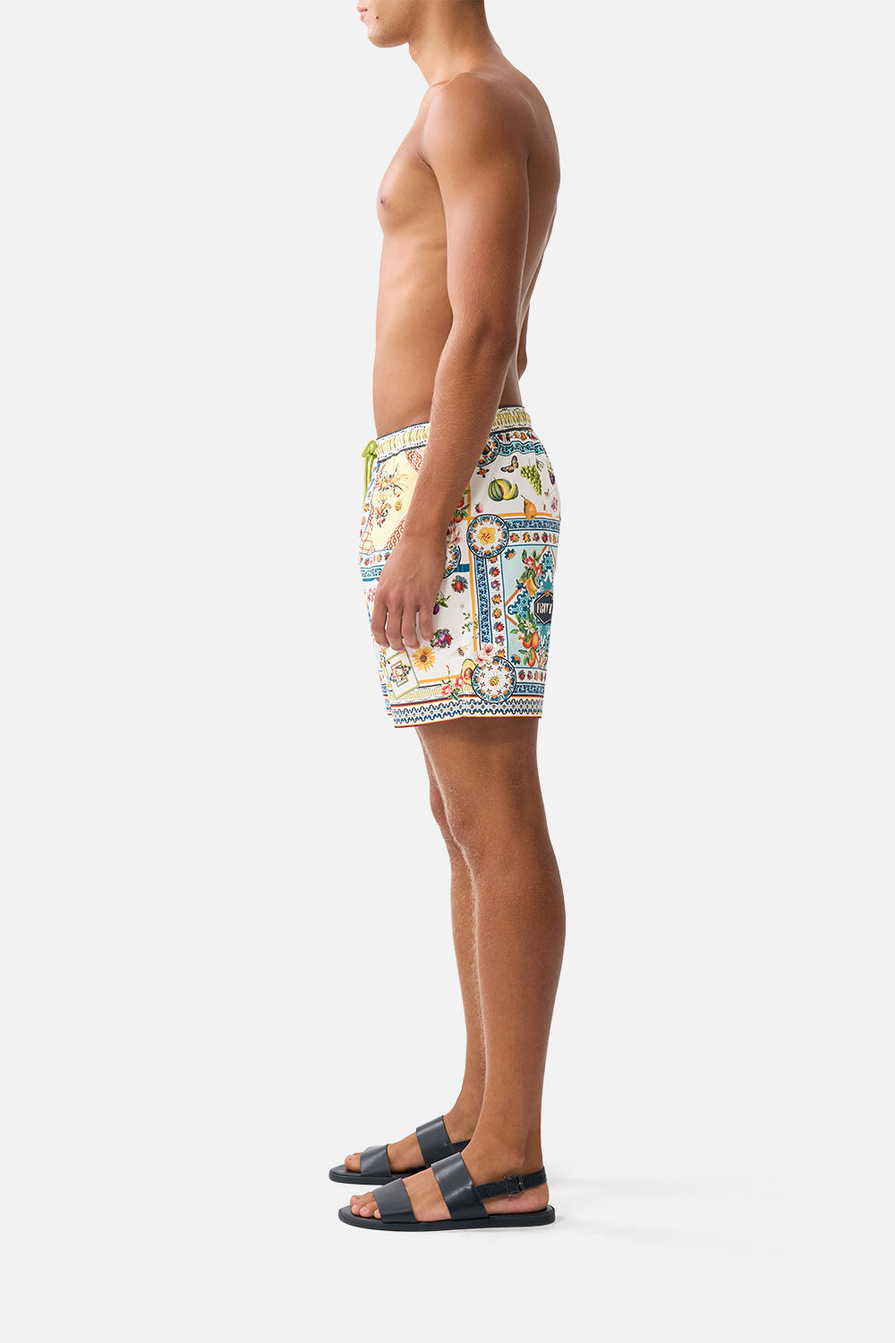 The CAMILLA SHORT SLEEVE CABANA SHIRT MAGIC OF THE MERCADO in our  print.
