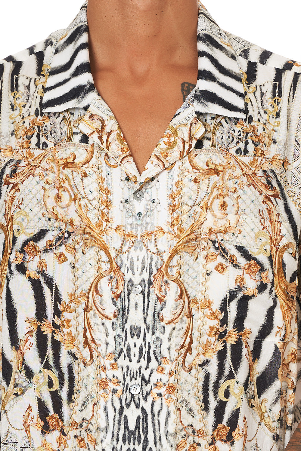 SHORT SLEEVE CAMP COLLARED SHIRT GATES OF GLORY