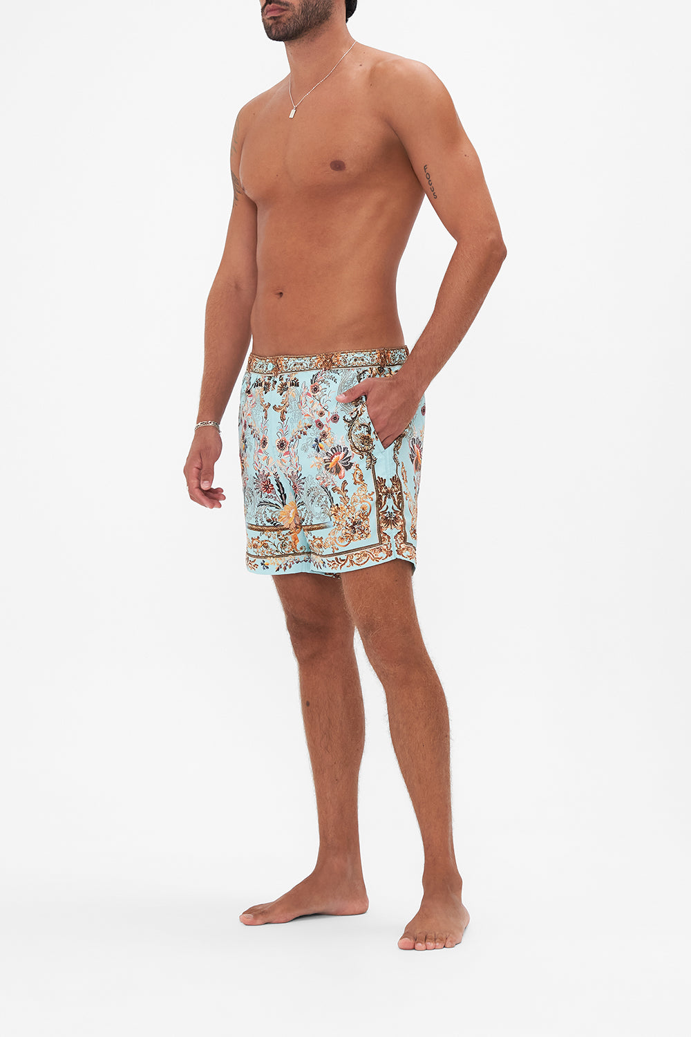 TAILORED SWIM SHORT ADIEU YESTERDAY