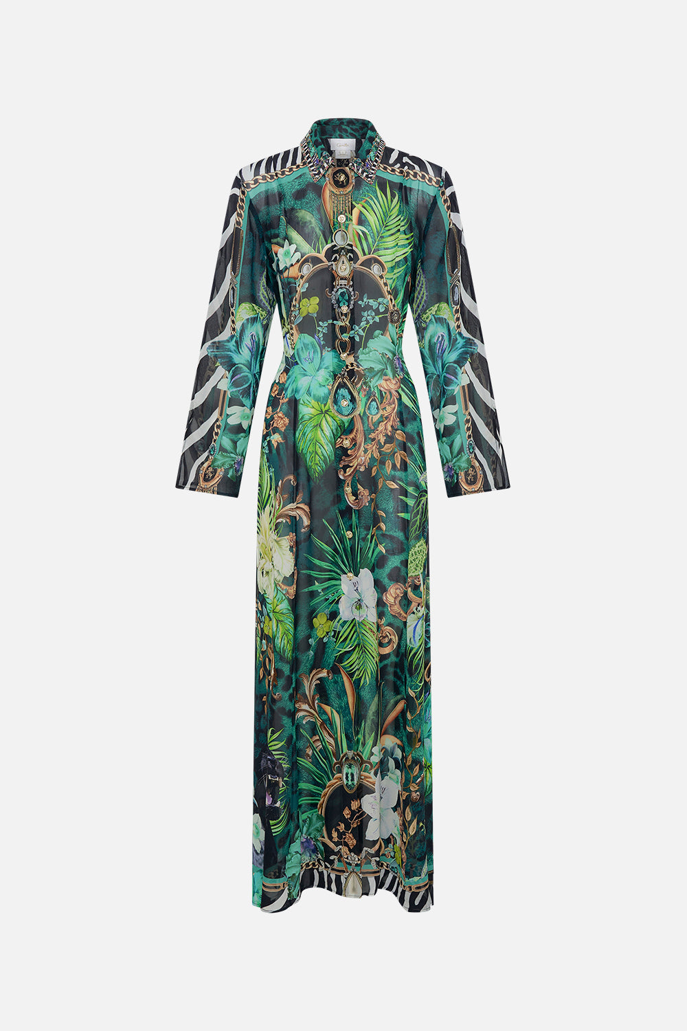 PRINTED TRENCH SING MY SONG