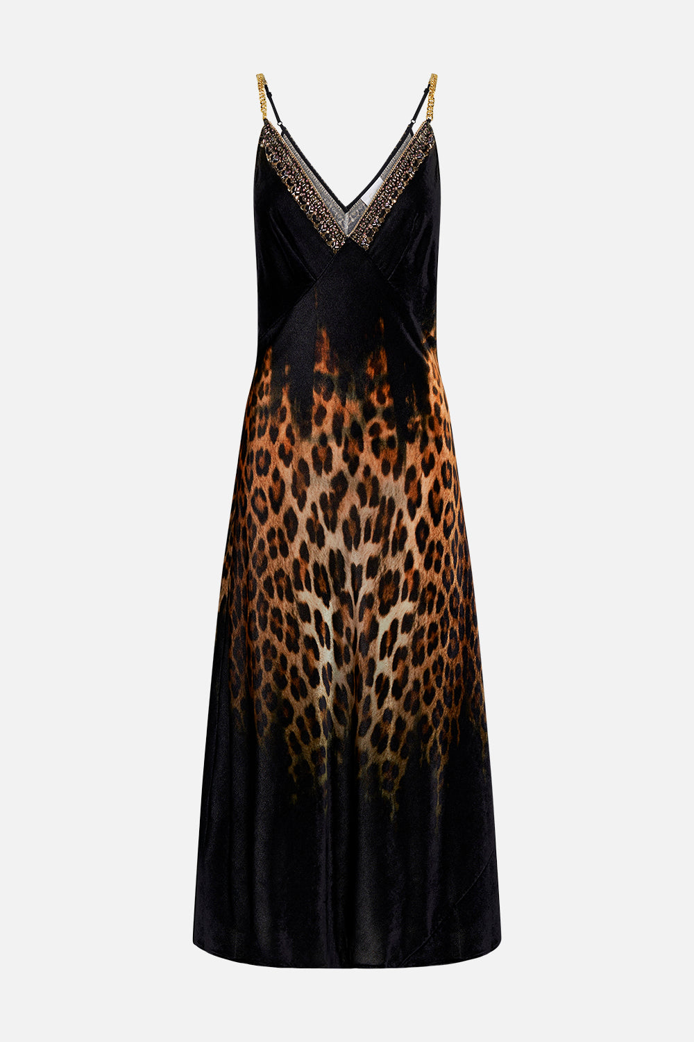 VELVET V NECK BIAS SLIP JUNGLE DREAMING