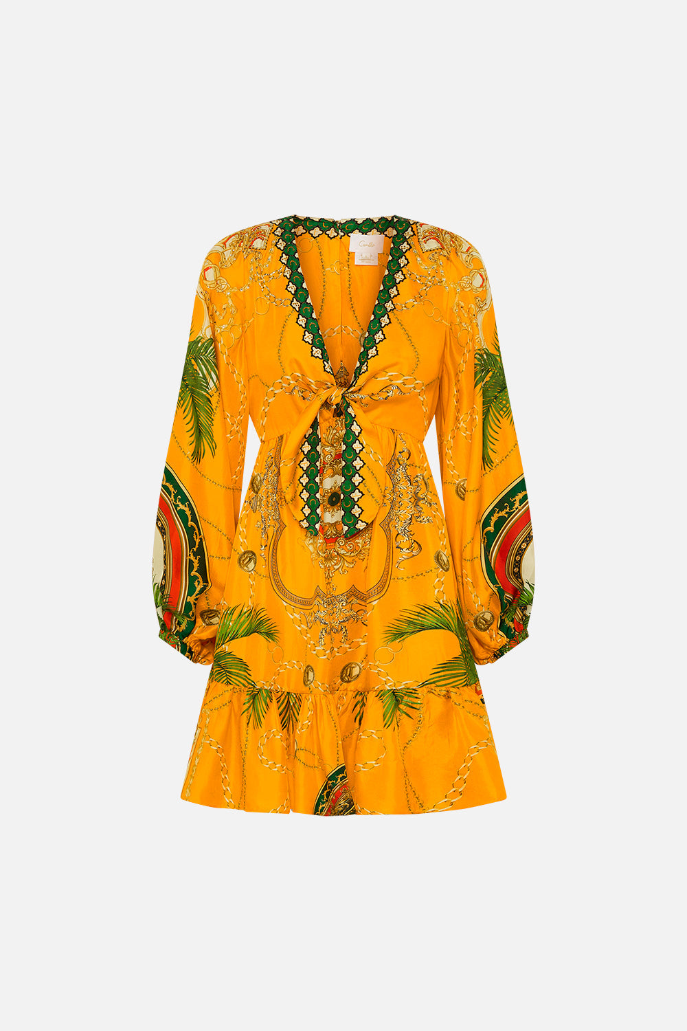 SHORT TIE FRONT BLOUSON DRESS DANCING WITH THE BULLS