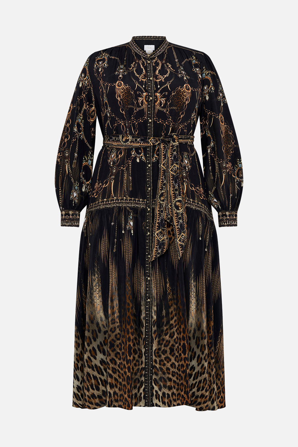 BUTTON THROUGH DRESS WITH YOKE JUNGLE DREAMING