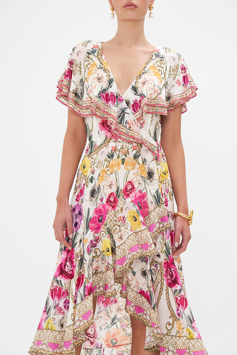 FRILL SLEEVE LONG DRESS DESTINY CALLING