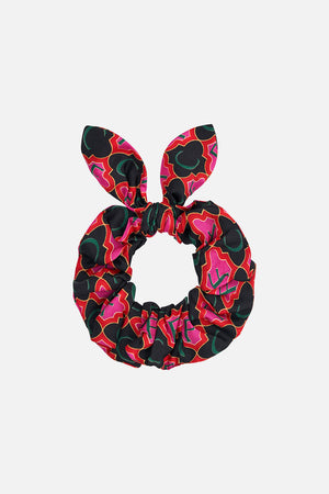 Product view of CAMILLA silk scrunchie in Jealousy And Jewels print
