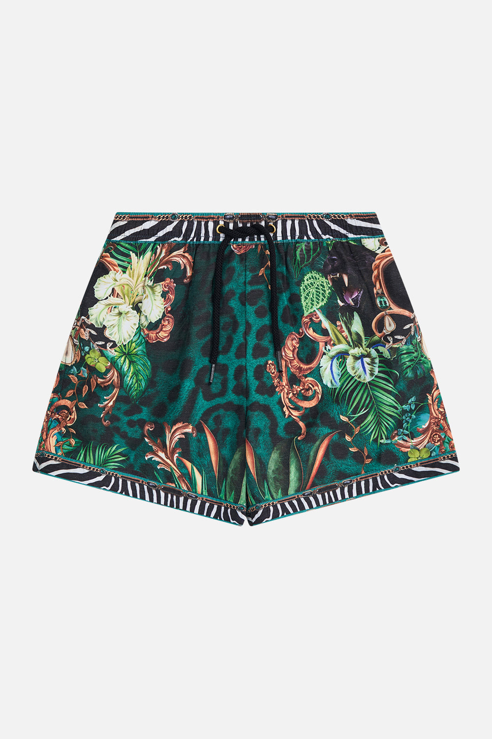 Product view of MILLA By CAMILLA kids board shorts in Sing My Song print