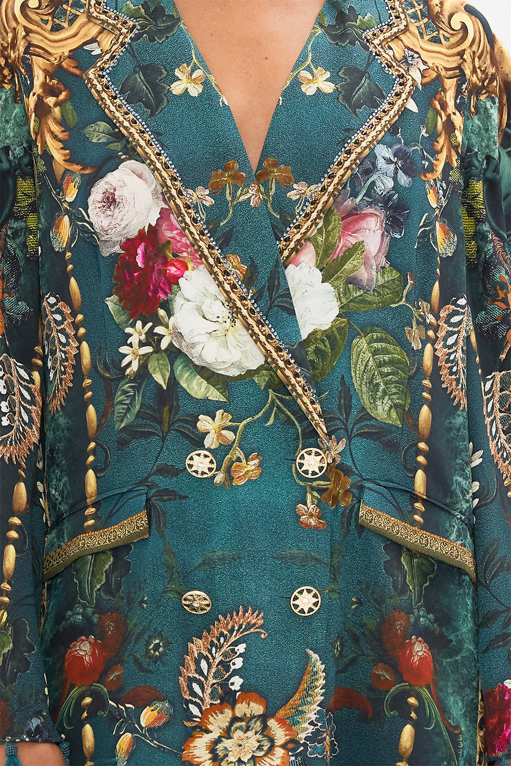 FLARED SLEEVE DOUBLE BREASTED JACKET VERDIS WORLD