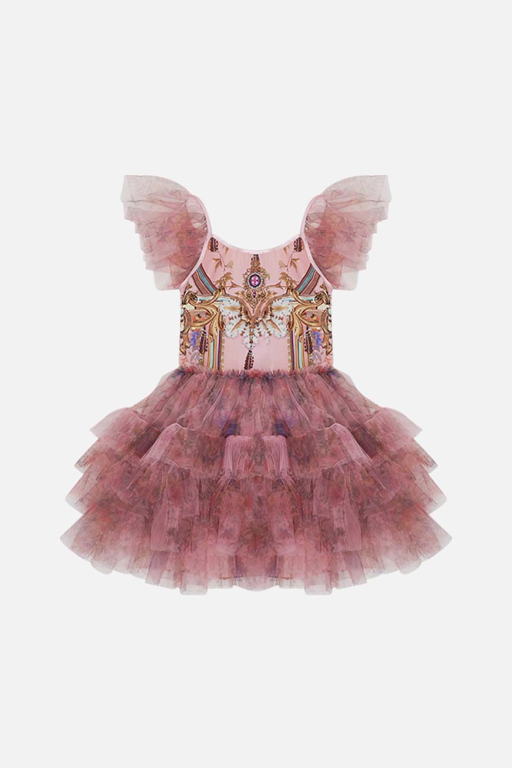 KIDS TUTU DRESS WITH SLEEVE FRILLS 4-10 LETTERS FROM THE PINK ROOM