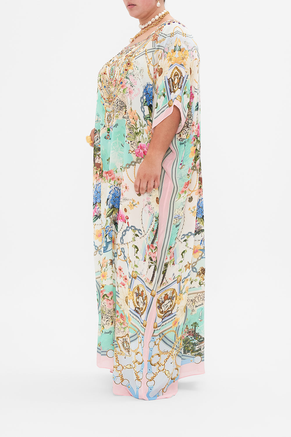 ROUND NECK KAFTAN AMALFI LULLABY