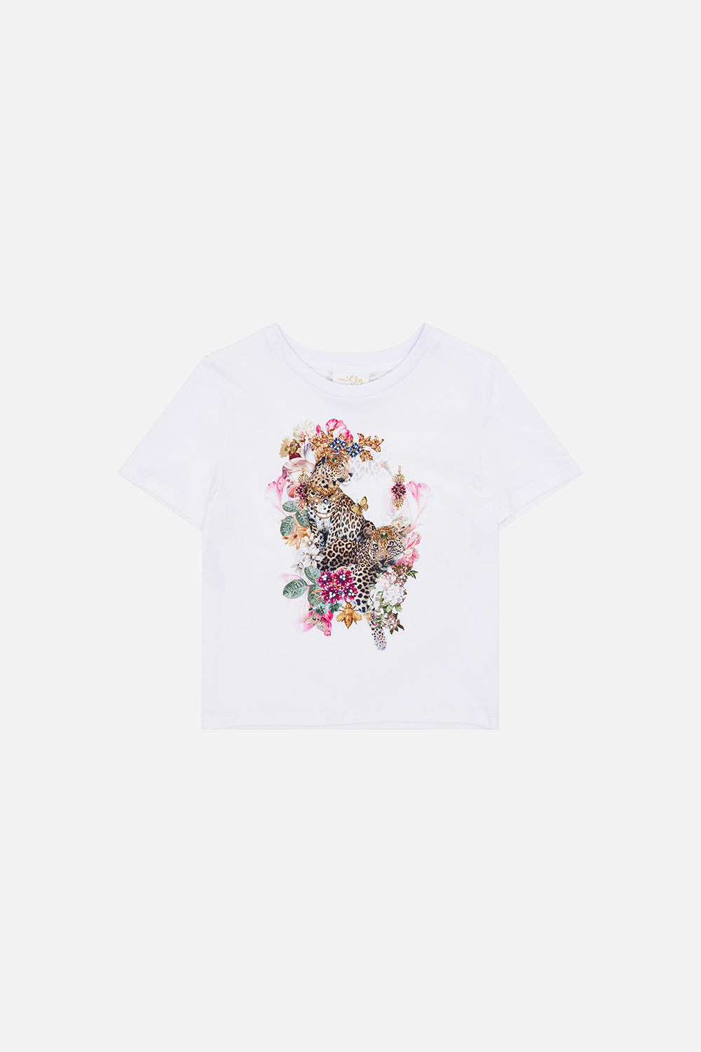 Product view of MILLA BY CAMILLA kids t-shirt in Bambino Bliss print