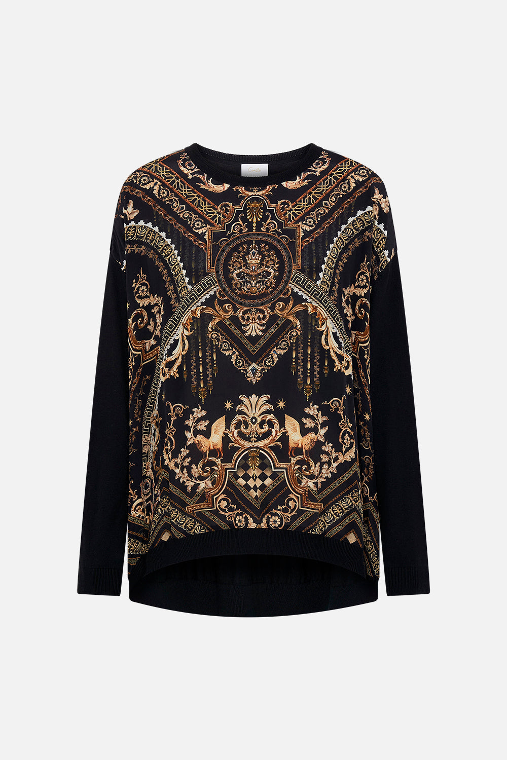LONG SLEEVE JUMPER WITH PRINT FRONT DUOMO DYNASTY