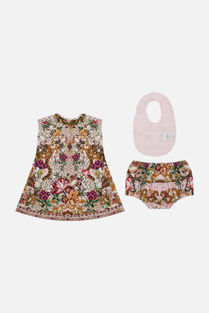 BABIES TOP AND BLOOMER SET WITH BIB BAMBINO BLISS
