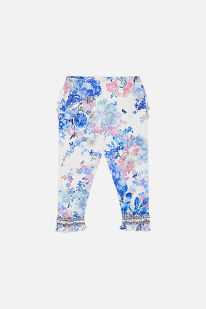 Product view of MILLA BY CAMILLA kids leggings with frill in Tuscan Moondance print