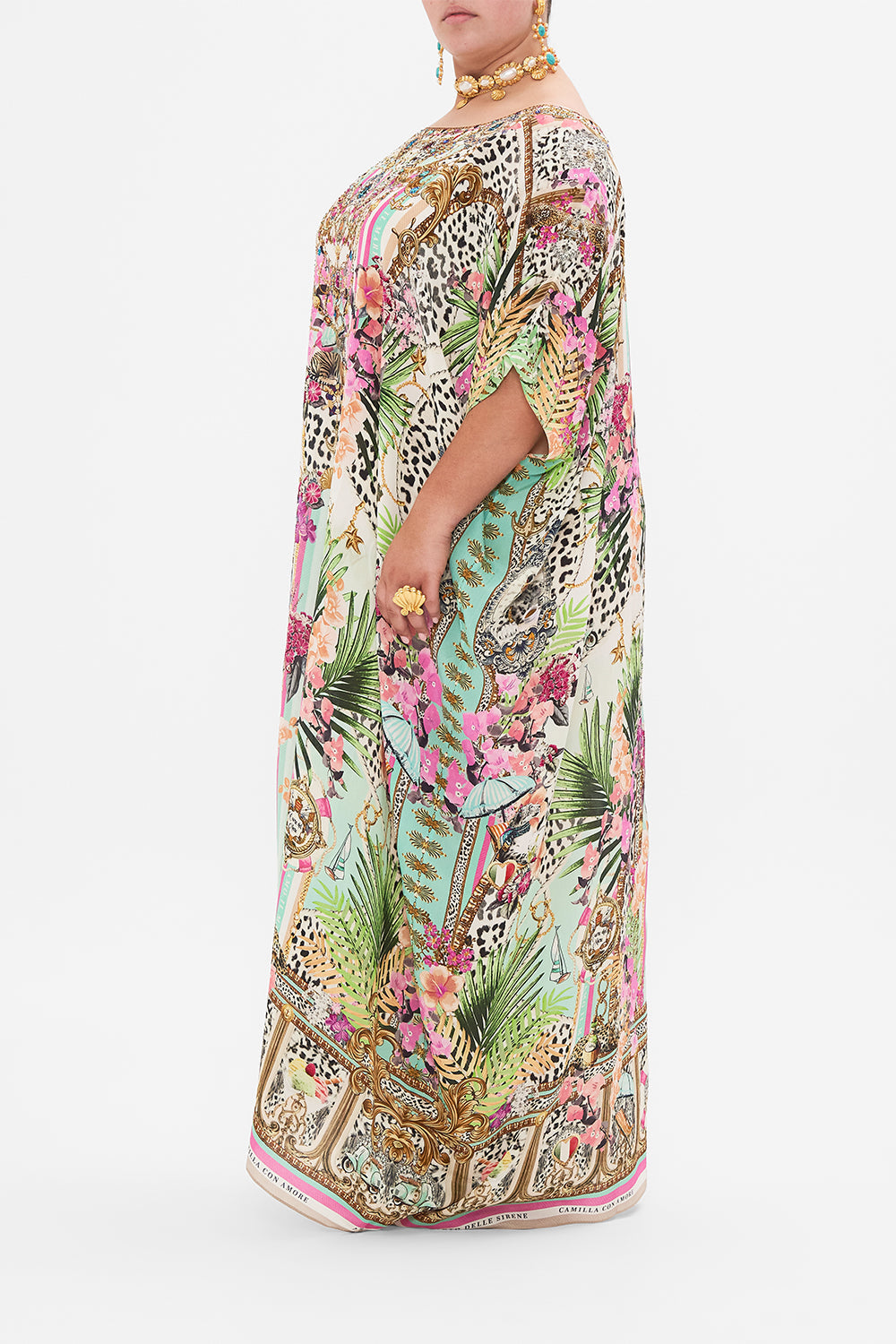 ROUND NECK KAFTAN DEAR AMORE MIO