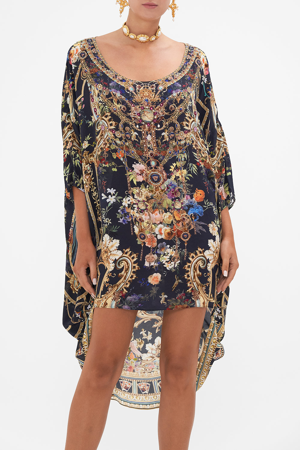 SCOOP BACK HEM DRESS PLAY YOUR CARDS RIGHT